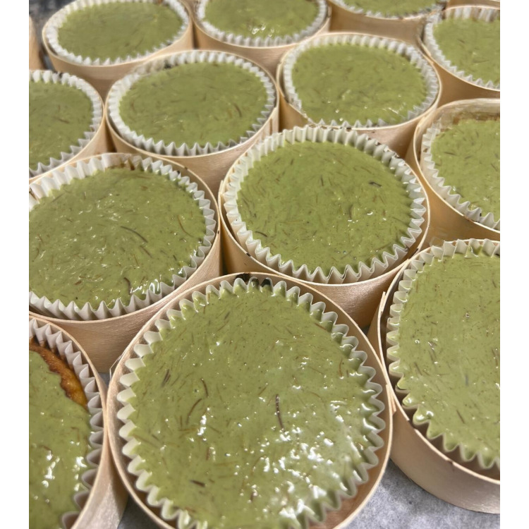 La tarta de Queso praliné pistache