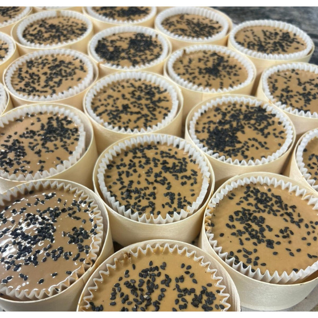 La tarta de Queso praliné sésame